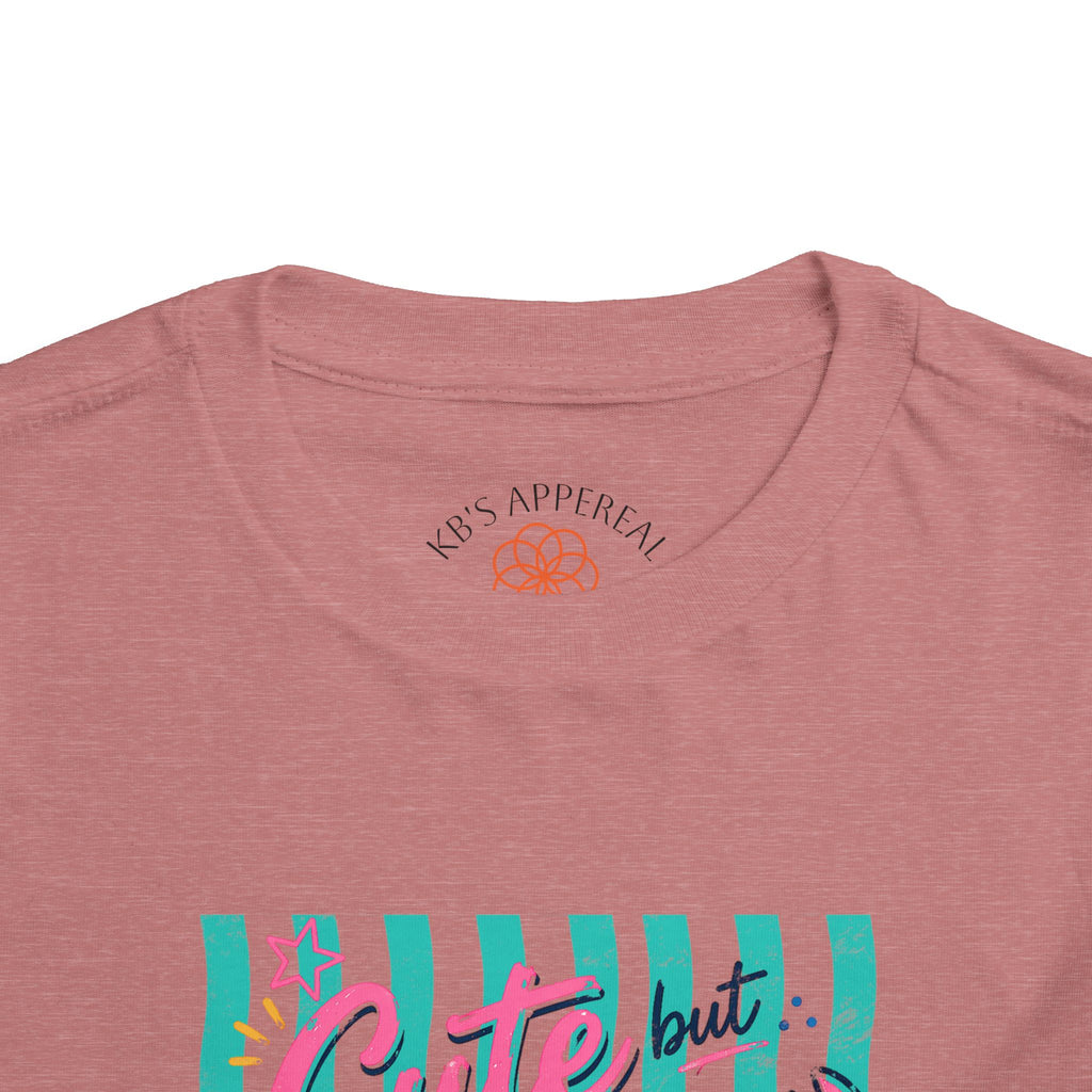 Cute but Crabby Toddler Tee - Pink Crab Beach Graphic Shirt