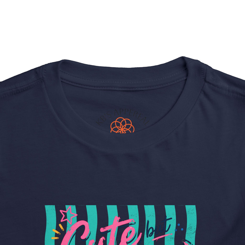 Cute but Crabby Toddler Tee - Pink Crab Beach Graphic Shirt