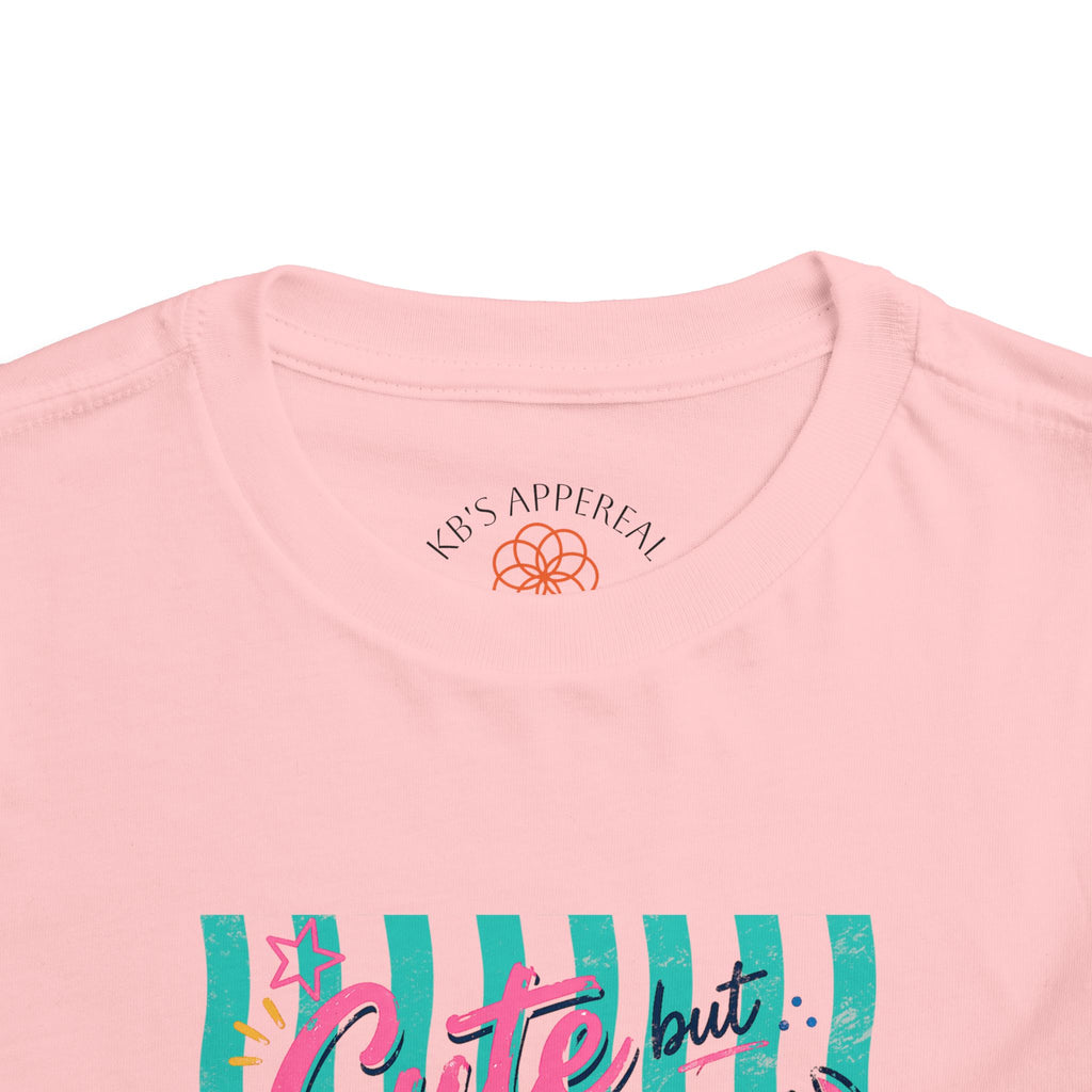 Cute but Crabby Toddler Tee - Pink Crab Beach Graphic Shirt